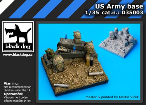 Black Dog D35003 US army base dioráma makett kiegészítő (1/35)