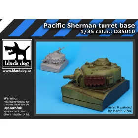   Black Dog D35010 Pacific Sherman turret base dioráma makett kiegészítő (1/35)