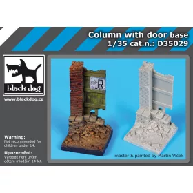   Black Dog D35029 Column with door base dioráma makett kiegészítő (1/35)