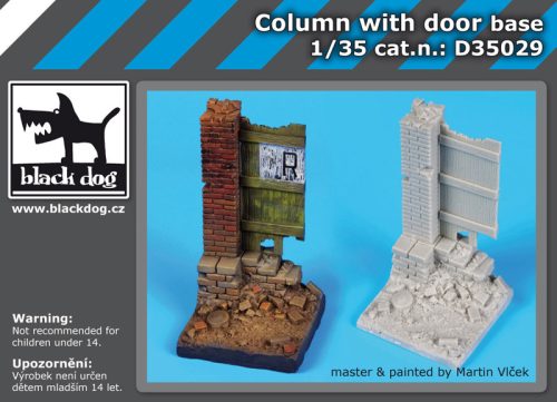 Black Dog D35029 Column with door base dioráma makett kiegészítő (1/35)