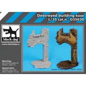   Black Dog D35030 Destroyed building base dioráma makett kiegészítő (1/35)