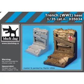   Black Dog D35034 Trench WW I base dioráma makett kiegészítő (1/35)