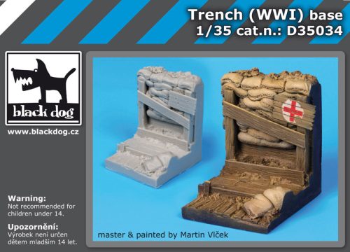 Black Dog D35034 Trench WW I base dioráma makett kiegészítő (1/35)