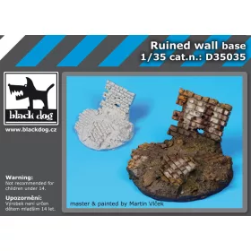   Black Dog D35035 Ruined wall base dioráma makett kiegészítő (1/35)