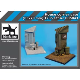   Black Dog D35043 House corner base dioráma makett kiegészítő (1/35)