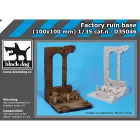   Black Dog D35046 Factory ruin base dioráma makett kiegészítő (1/35)