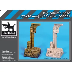   Black Dog D35051 Big column base dioráma makett kiegészítő (1/35)
