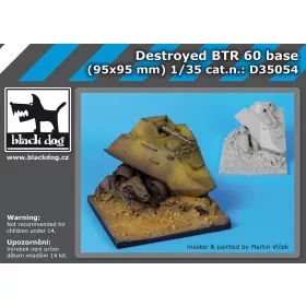  Black Dog D35054 Destroyed BTR 60 base dioráma makett kiegészítő (1/35)