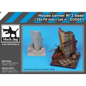   Black Dog D35057 House corner base N°2 dioráma makett kiegészítő (1/35)