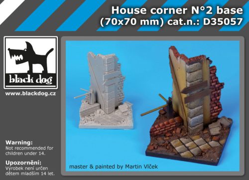 Black Dog D35057 House corner base N°2 dioráma makett kiegészítő (1/35)