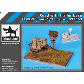   Black Dog D35063 Road with trailer base dioráma makett kiegészítő (1/35)