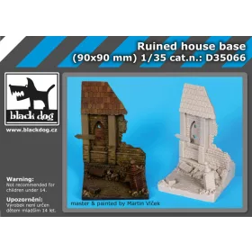   Black Dog D35066 Ruined house base dioráma makett kiegészítő (1/35)