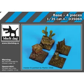   Black Dog D35069 Base 4 pieces dioráma makett kiegészítő (1/35)