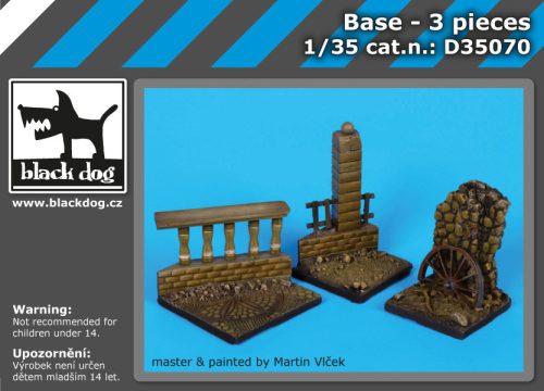 Black Dog D35070 Base 3 pieces dioráma makett kiegészítő (1/35)