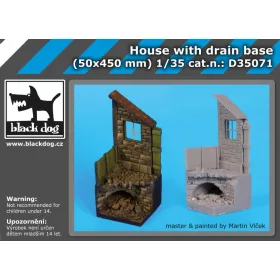   Black Dog D35071 Housewith drain base dioráma makett kiegészítő (1/35)