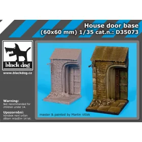   Black Dog D35073 House door base dioráma makett kiegészítő (1/35)