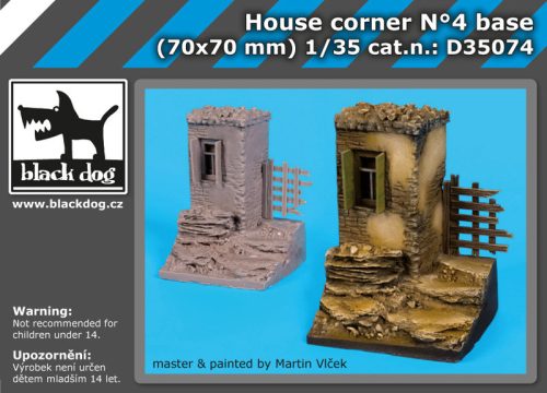 Black Dog D35074 House corner N°4 base dioráma makett kiegészítő (1/35)