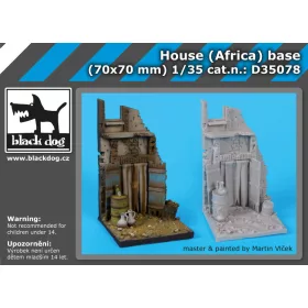   Black Dog D35078 House(Africa) base dioráma makett kiegészítő (1/35)