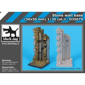   Black Dog D35079 Stone wall base dioráma makett kiegészítő (1/35)