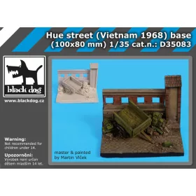   Black Dog D35083 Hue street ( Vietnam 1968) base dioráma makett kiegészítő (1/35)
