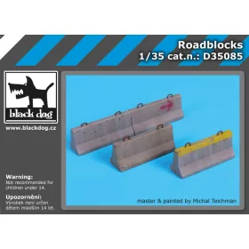   Black Dog D35085 Roadblocks dioráma makett kiegészítő (1/35)