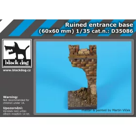   Black Dog D35086 Ruined entrance base dioráma makett kiegészítő (1/35)