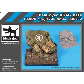   Black Dog D35092 Destroyed US M2 base dioráma makett kiegészítő (1/35)