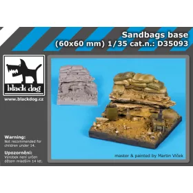   Black Dog D35093 Sanbags base dioráma makett kiegészítő (1/35)