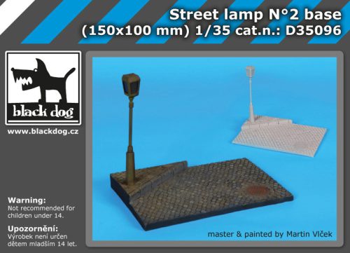 Black Dog D35096 Street lamp N°2 base dioráma makett kiegészítő (1/35)