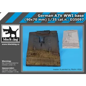   Black Dog D35097 German A7V WW II base dioráma makett kiegészítő (1/35)