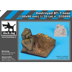   Black Dog D35099 Destroyed BT-7 base dioráma makett kiegészítő (1/35)