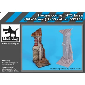   Black Dog D35101 House corner N°5 base dioráma makett kiegészítő (1/35)