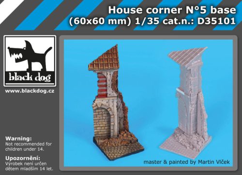 Black Dog D35101 House corner N°5 base dioráma makett kiegészítő (1/35)