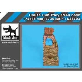   Black Dog D35103 House ruin Italy 1944 base dioráma makett kiegészítő (1/35)