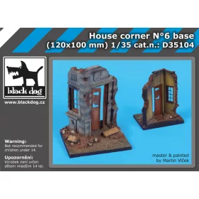   Black Dog D35104 House corner N°6 base dioráma makett kiegészítő (1/35)