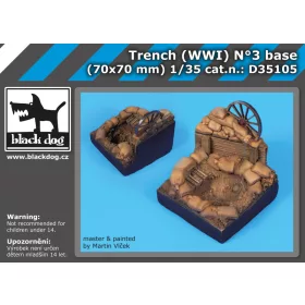   Black Dog D35105 Trench WW I N°3 dioráma makett kiegészítő (1/35)