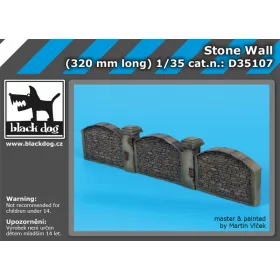   Black Dog D35107 Stone wall dioráma makett kiegészítő (1/35)