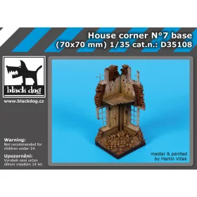   Black Dog D35108 House corner N°7 base dioráma makett kiegészítő (1/35)
