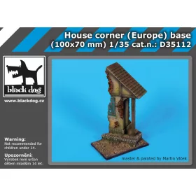   Black Dog D35112 House corner (Europe) base dioráma makett kiegészítő (1/35)
