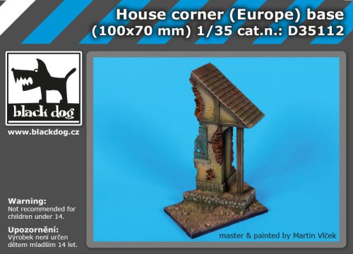 Black Dog D35112 House corner (Europe) base dioráma makett kiegészítő (1/35)