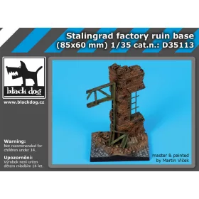   Black Dog D35113 Stalingrad factory ruin base dioráma makett kiegészítő (1/35)