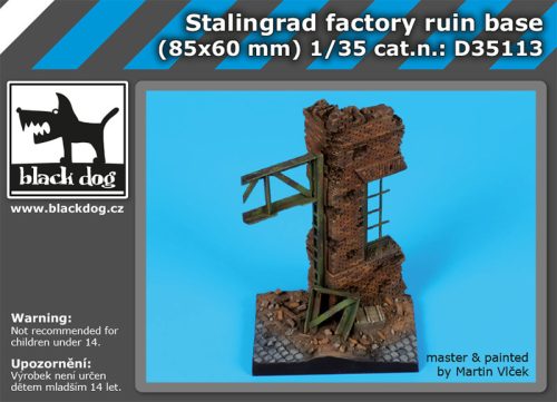 Black Dog D35113 Stalingrad factory ruin base dioráma makett kiegészítő (1/35)