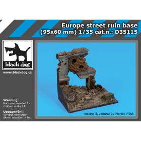   Black Dog D35115 Europe street run base dioráma makett kiegészítő (1/35)