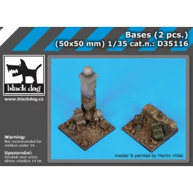   Black Dog D35116 Bases (2 pcs.) dioráma makett kiegészítő (1/35)
