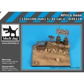   Black Dog D35118 Africa base dioráma makett kiegészítő (1/35)