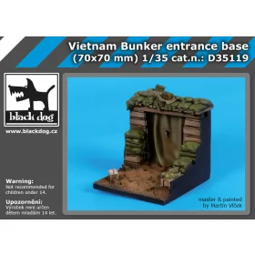   Black Dog D35119 Vietnam bunker base dioráma makett kiegészítő (1/35)