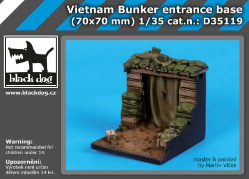 Black Dog D35119 Vietnam bunker base dioráma makett kiegészítő (1/35)