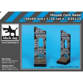  Black Dog D35123 House ruin base dioráma makett kiegészítő (1/35)