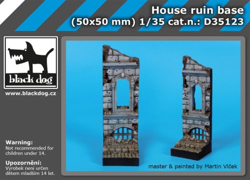 Black Dog D35123 House ruin base dioráma makett kiegészítő (1/35)