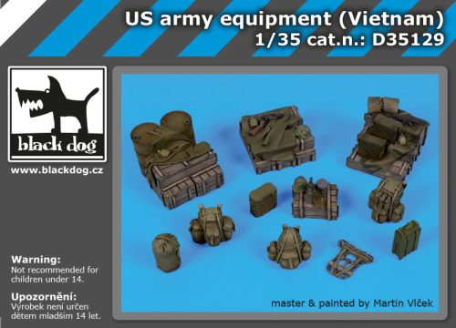 Black Dog D35129 US army equipment Vietnam dioráma makett kiegészítő (1/35)